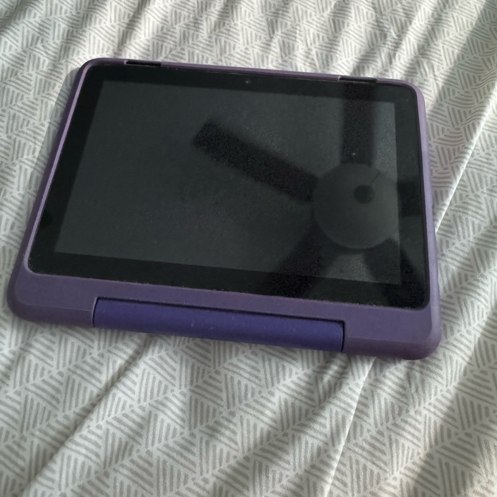 Amazon Tablet with Purple Case